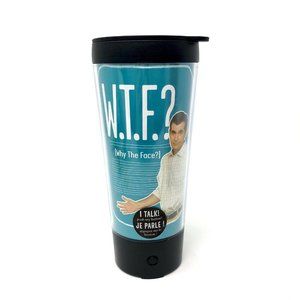 Modern Family Hallmark Talking Travel Tumbler Teal WTF Why The Face Phil Dunphy